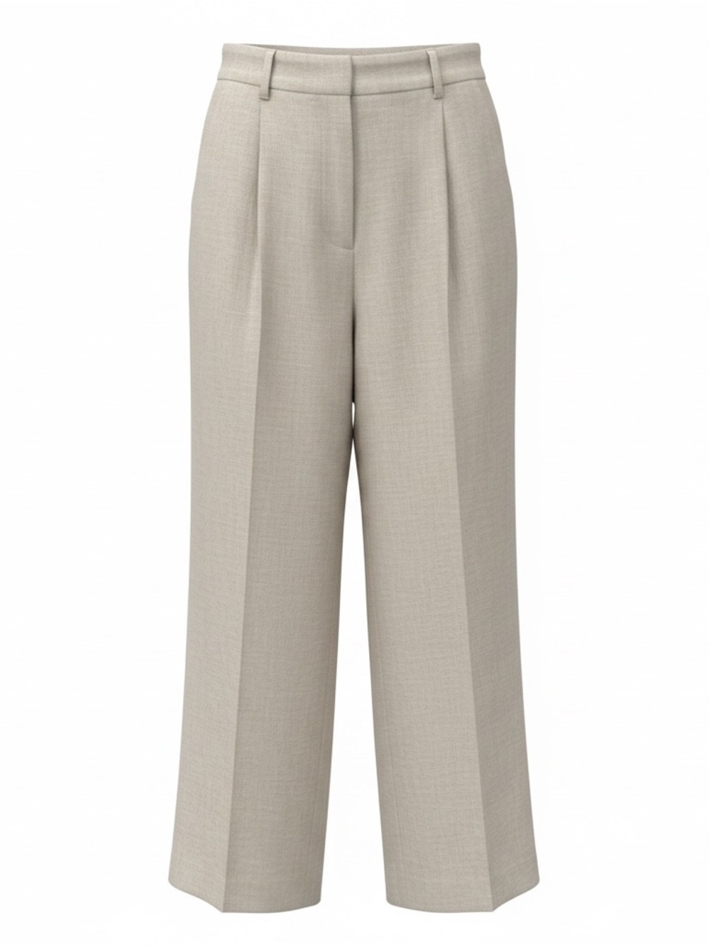 Old Navy Wide-Leg Pleated Trousers in Light Taupe